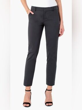 Liverpool Kelsey Trouser Gray Ponte Straight Leg Size 12 31x29